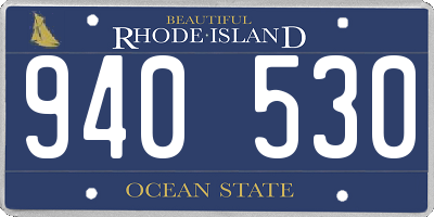 RI license plate 940530