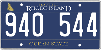 RI license plate 940544