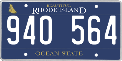 RI license plate 940564