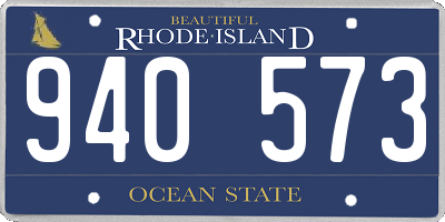 RI license plate 940573
