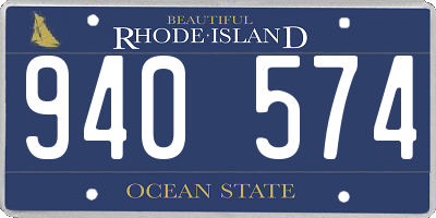RI license plate 940574