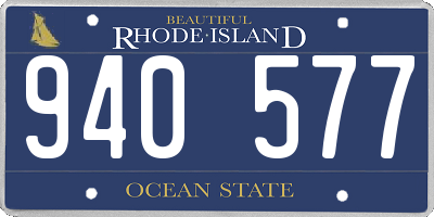 RI license plate 940577