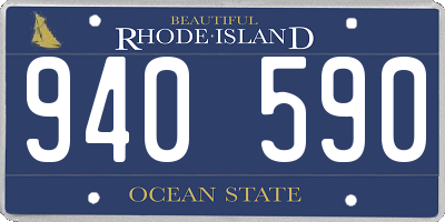 RI license plate 940590