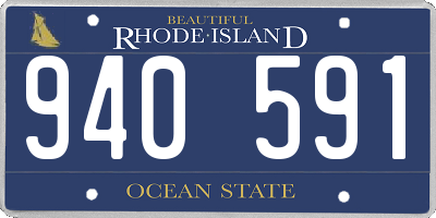 RI license plate 940591