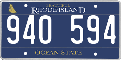 RI license plate 940594
