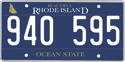 RI license plate 940595