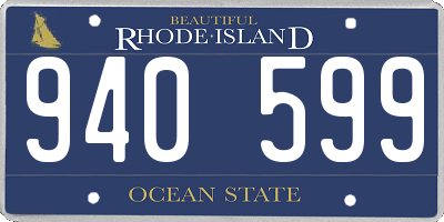 RI license plate 940599