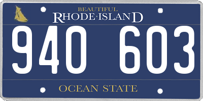 RI license plate 940603
