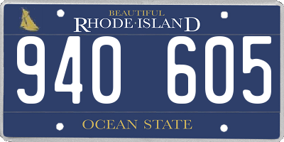 RI license plate 940605