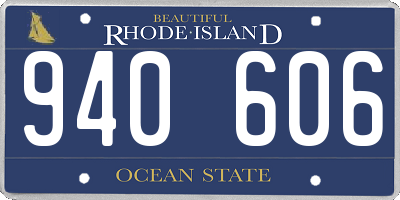 RI license plate 940606