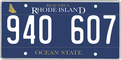RI license plate 940607