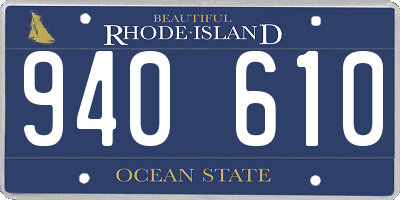 RI license plate 940610