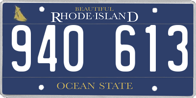 RI license plate 940613