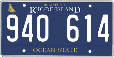 RI license plate 940614