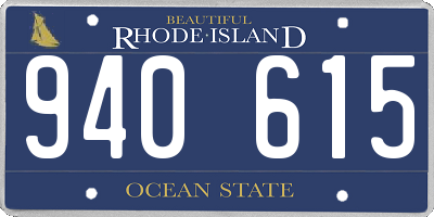 RI license plate 940615