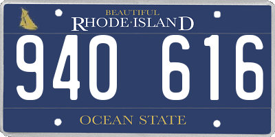 RI license plate 940616