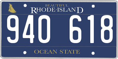 RI license plate 940618