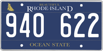 RI license plate 940622