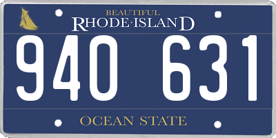 RI license plate 940631