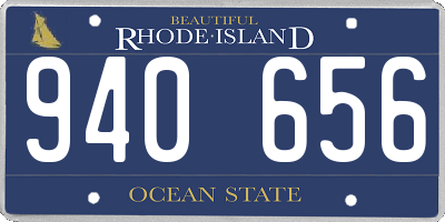 RI license plate 940656