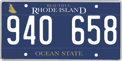RI license plate 940658