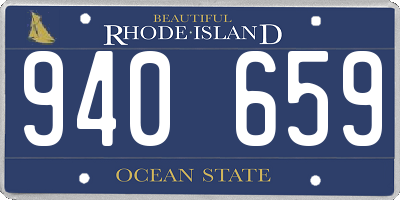 RI license plate 940659