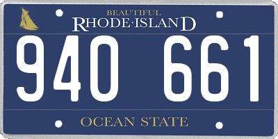 RI license plate 940661