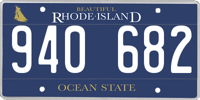 RI license plate 940682