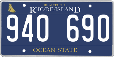 RI license plate 940690