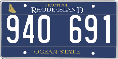 RI license plate 940691