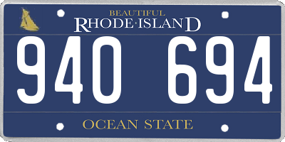 RI license plate 940694