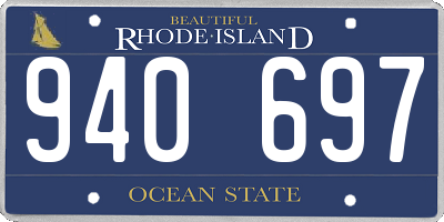 RI license plate 940697