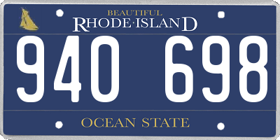 RI license plate 940698