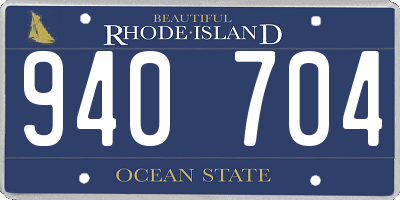 RI license plate 940704