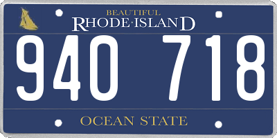 RI license plate 940718