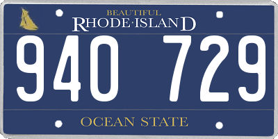 RI license plate 940729