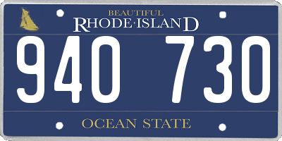 RI license plate 940730