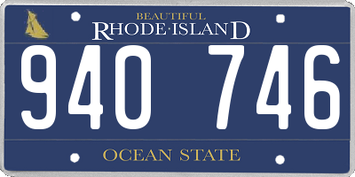 RI license plate 940746