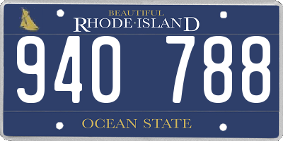 RI license plate 940788