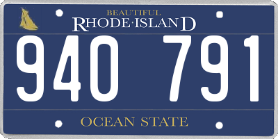 RI license plate 940791