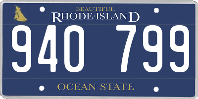 RI license plate 940799
