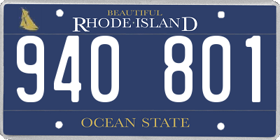 RI license plate 940801