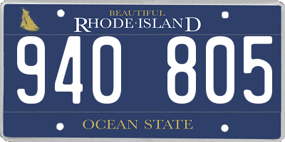 RI license plate 940805