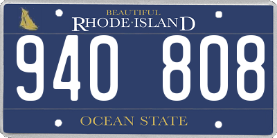 RI license plate 940808