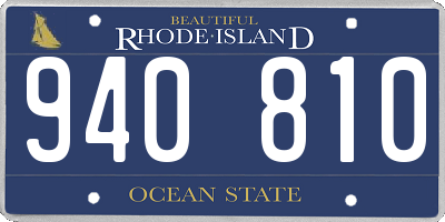 RI license plate 940810