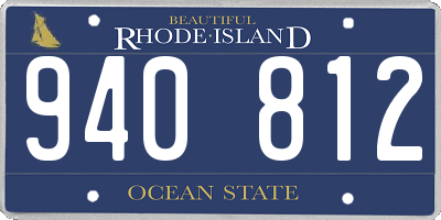 RI license plate 940812