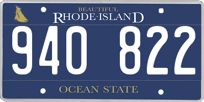 RI license plate 940822