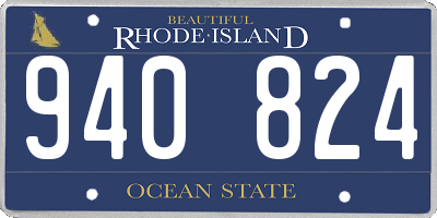 RI license plate 940824