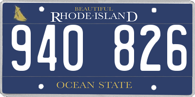 RI license plate 940826