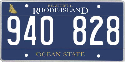 RI license plate 940828